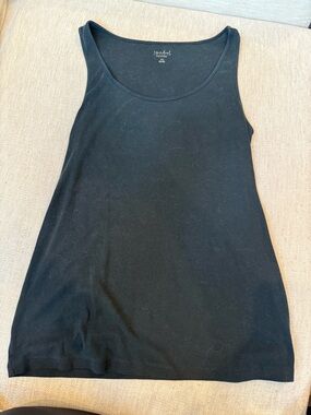 Isabel Maternity by Ingrid & Isabel Black Scoop Neck Tank